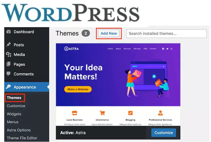 How to Install and Activate a WordPress Theme