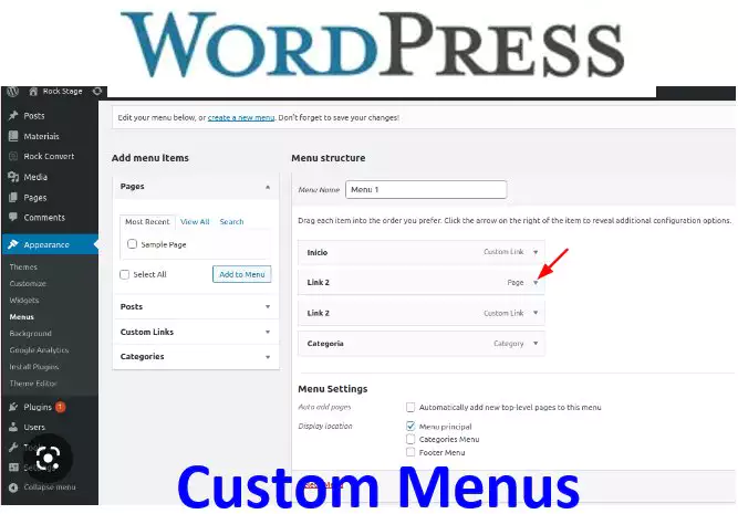 Adding Custom Links to a WordPress Menu