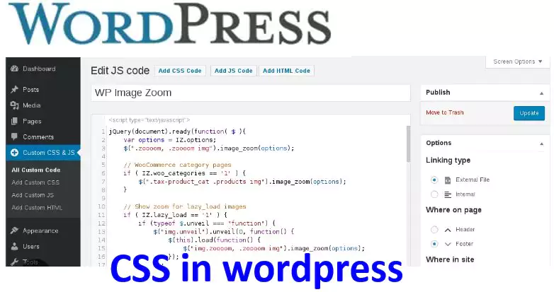 Styling WordPress menus with CSS